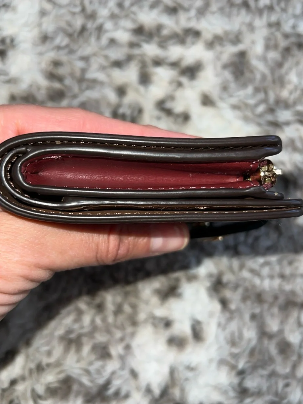 Coach Medium Corner Zip Wallet In Signature Canvas With Floral Print